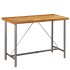 Mesa alta de bar teca maciza reciclada 150x70x106