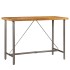 Mesa alta de bar teca maciza reciclada 150x70x106