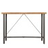 Mesa alta de bar teca maciza reciclada 150x70x106