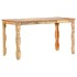 Mesa de comedor de madera maciza reciclada 140x70x76