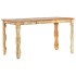 Mesa de comedor de madera maciza reciclada 140x70x76