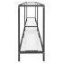 Mesa consola vidrio templado transparente 180x35x75,5