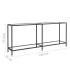 Mesa consola vidrio templado transparente 180x35x75,5