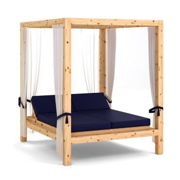 Cama Balinesa reclinable, modelo Bahia