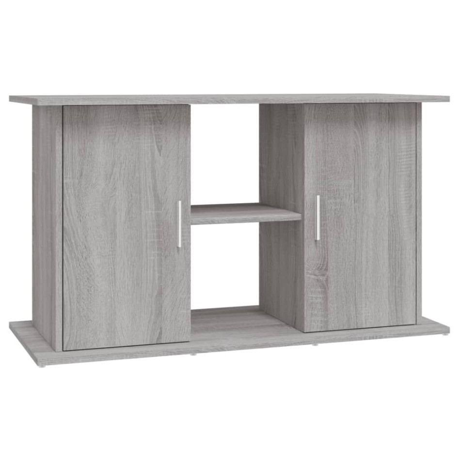 Soporte para acuario madera ingeniería gris Sonoma 101x41x58