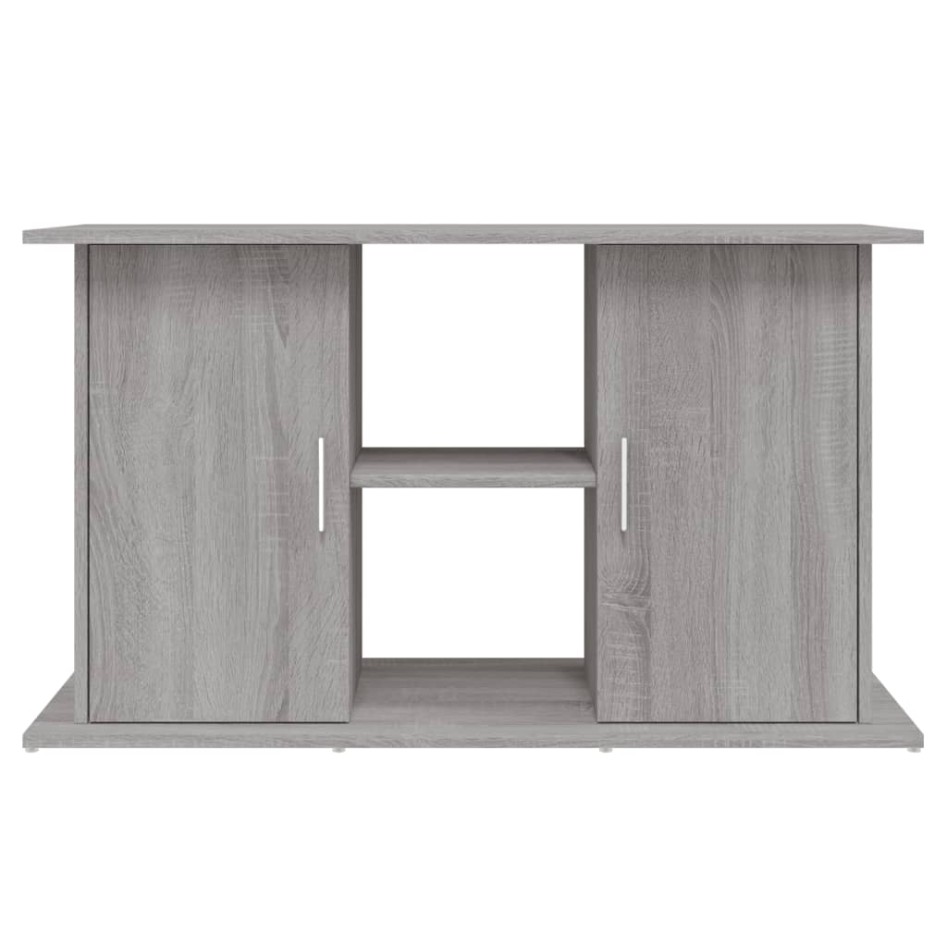 Soporte para acuario madera ingeniería gris Sonoma 101x41x58