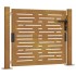 Puerta de jardín acero corten diseño cuadrado 105x105