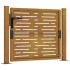 Puerta de jardín acero corten diseño cuadrado 105x105