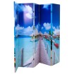 Biombo divisor plegable 200x170 cm playa