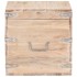 Baúl de madera maciza de acacia 40x40x40