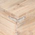 Baúl de madera maciza de acacia 40x40x40