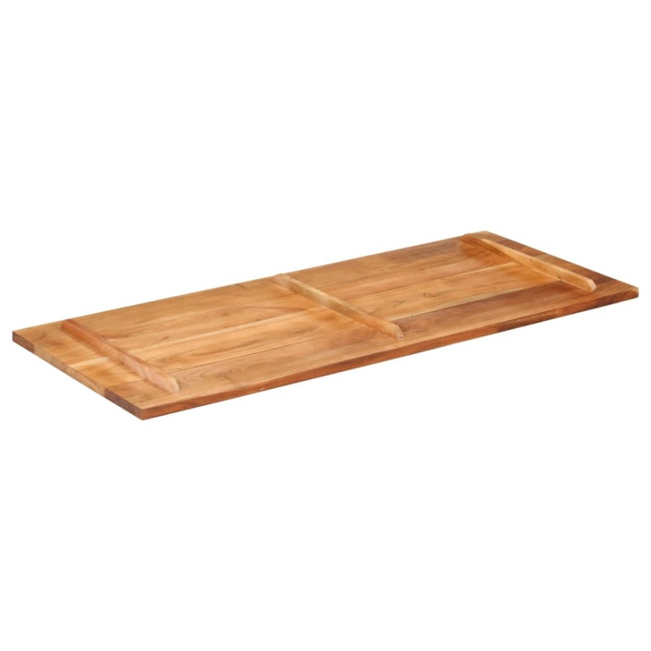 Tablero de mesa madera maciza de acacia 140x60x(2,5-2,7)