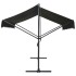Toldo de pie independiente gris antracita 400x300