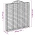 Cesta gaviones forma arco hierro galvanizado 200x30x200/220