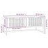 Mesa de centro hierro y madera contrachapada blanco 80x40x35