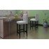 Taburetes de cocina 2 unidades cuero sintético