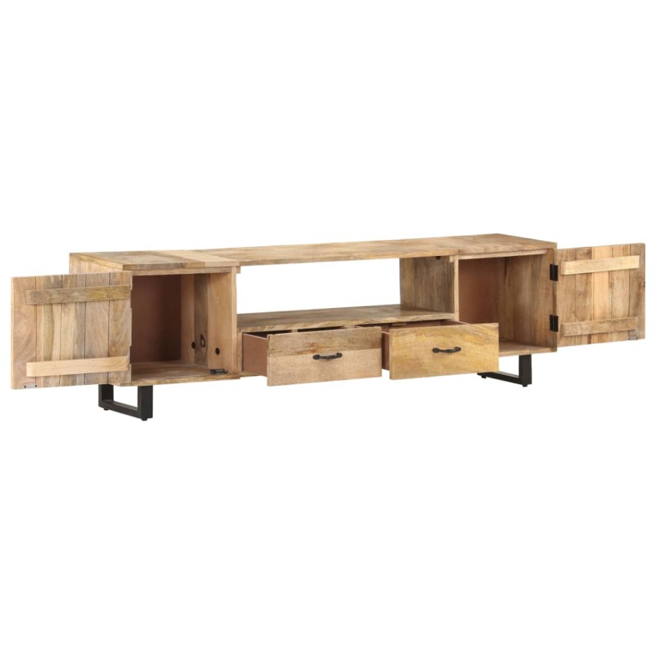 Mueble para la TV de madera maciza de mango 160x30x45