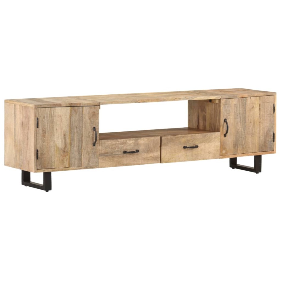 Mueble para la TV de madera maciza de mango 160x30x45