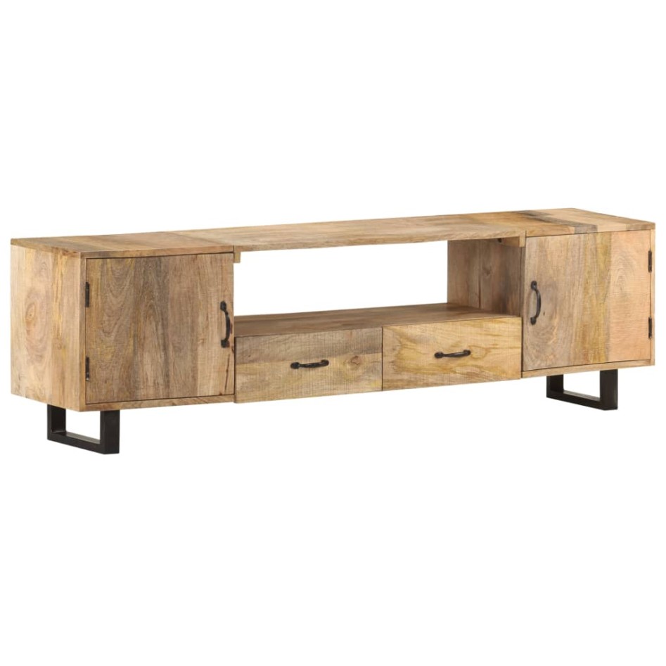 Mueble para la TV de madera maciza de mango 160x30x45