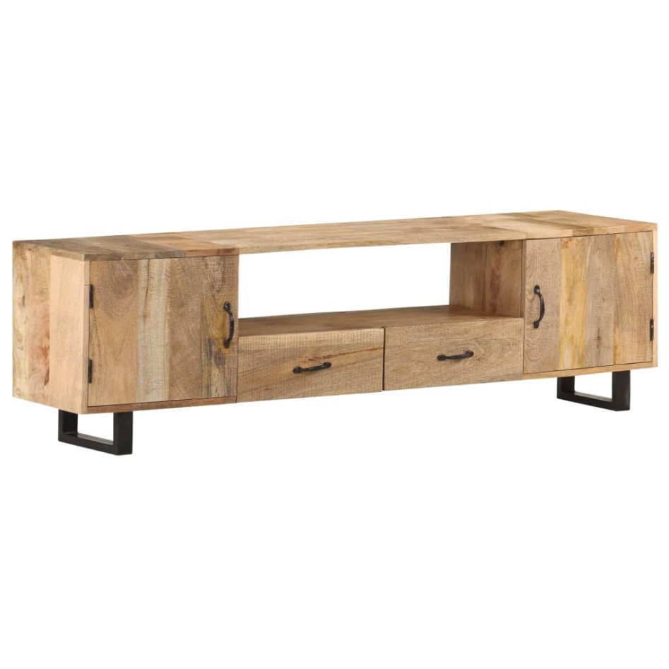 Mueble para la TV de madera maciza de mango 160x30x45