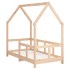 Estructura de cama para niños madera maciza de pino 70x140