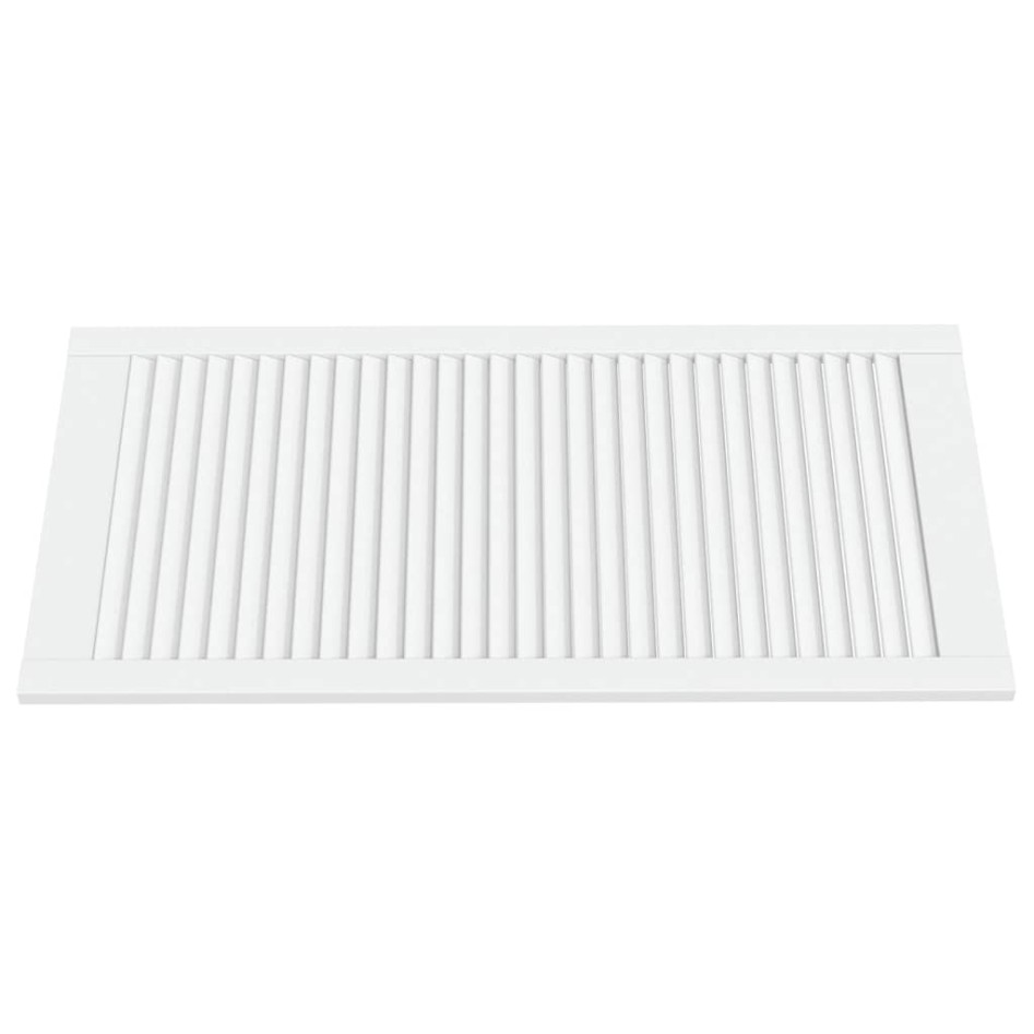 Puerta de armario lamas 2 uds madera pino blanco 99,3x49,4