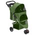 Cochecito para perros plegable tela oxford verde 80x46x98