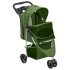 Cochecito para perros plegable tela oxford verde 80x46x98