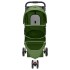 Cochecito para perros plegable tela oxford verde 80x46x98