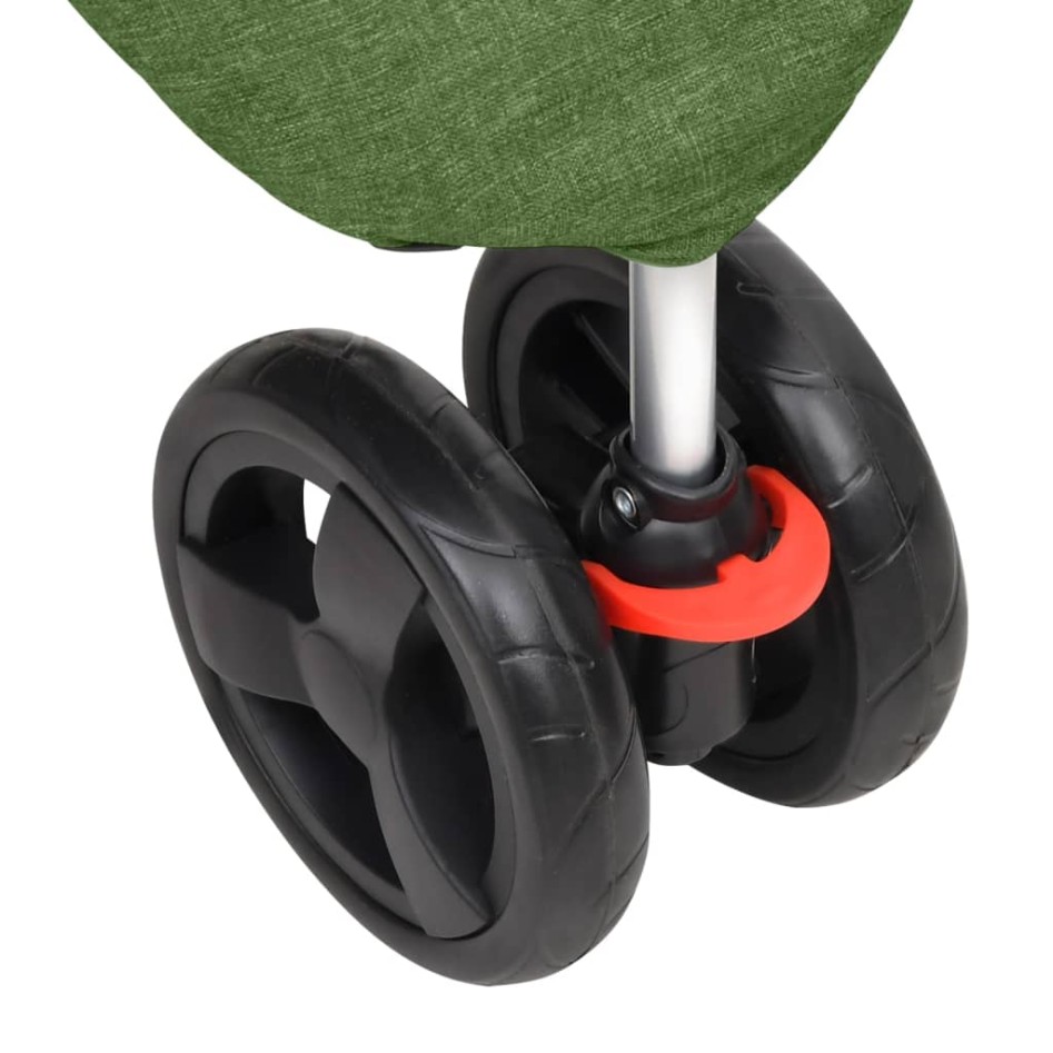 Cochecito para perros plegable tela oxford verde 80x46x98