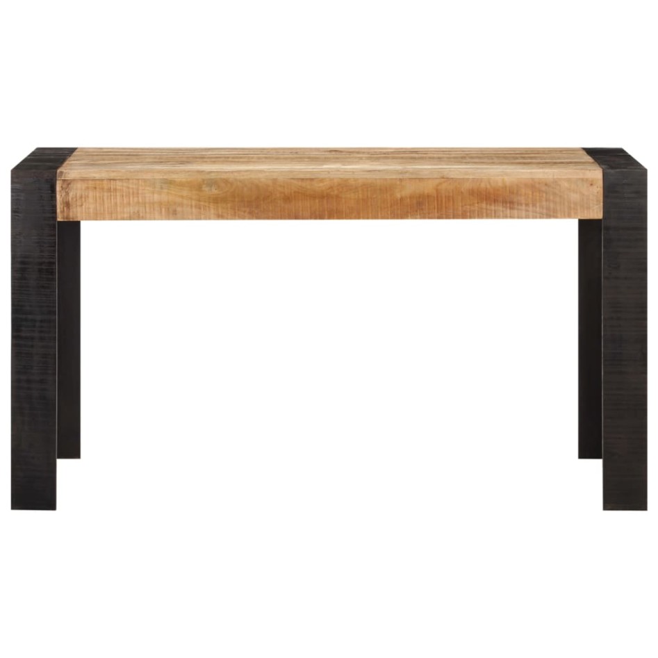 Mesa de comedor madera maciza de mango en bruto 140x70x76