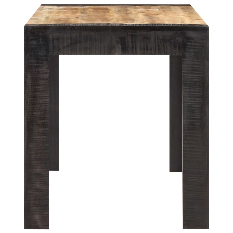 Mesa de comedor madera maciza de mango en bruto 140x70x76