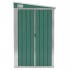 Cobertizo jardín pared acero galvanizado verde 118x382x178
