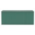 Cobertizo jardín pared acero galvanizado verde 118x382x178