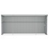 Cobertizo jardín pared acero galvanizado verde 118x382x178