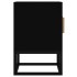 Mueble de TV hierro y madera contrachapada negro 105x30x45