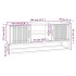 Mueble de TV hierro y madera contrachapada negro 105x30x45