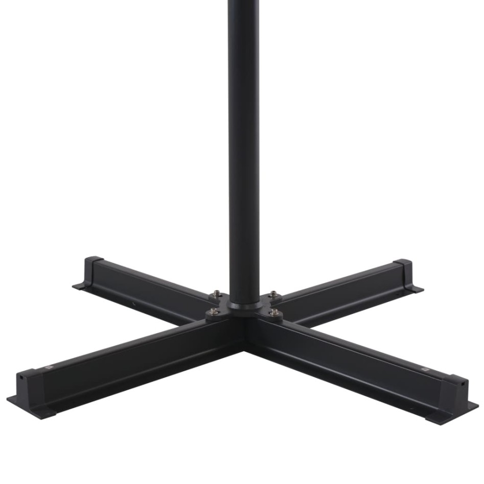 Sombrilla de jardín con palo de aluminio 500 cm rojo