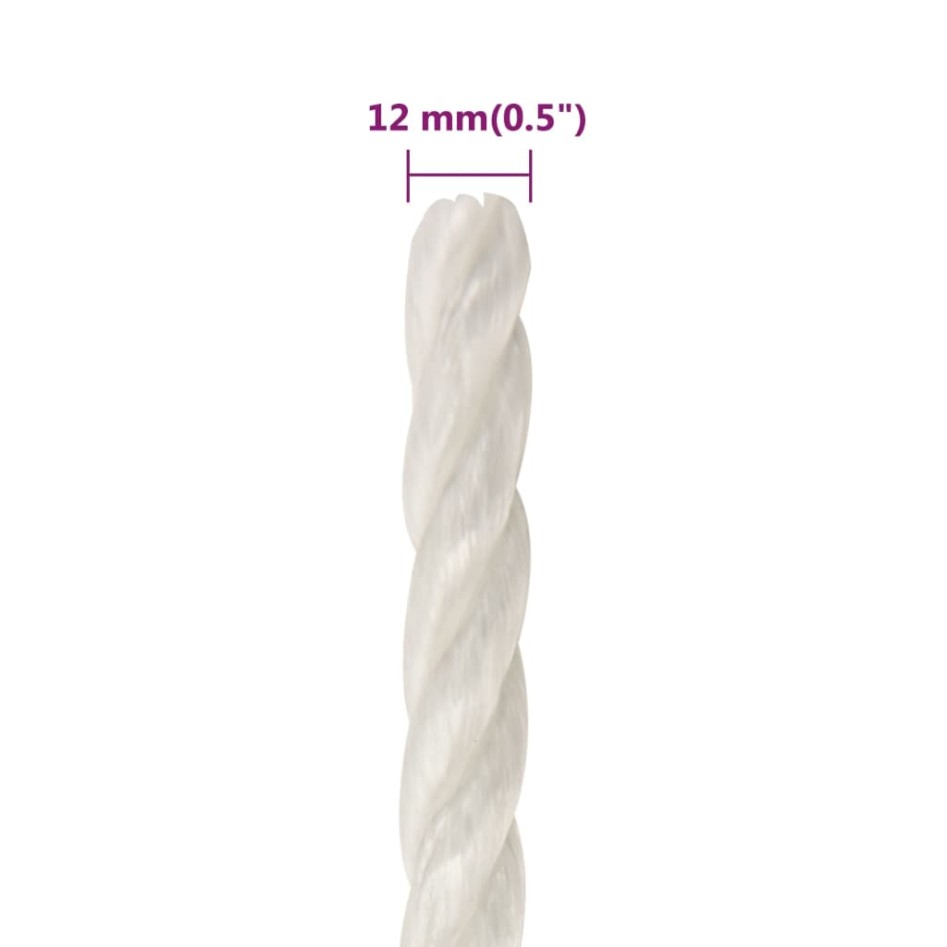 Cuerda de trabajo polipropileno blanco 12 mm 500