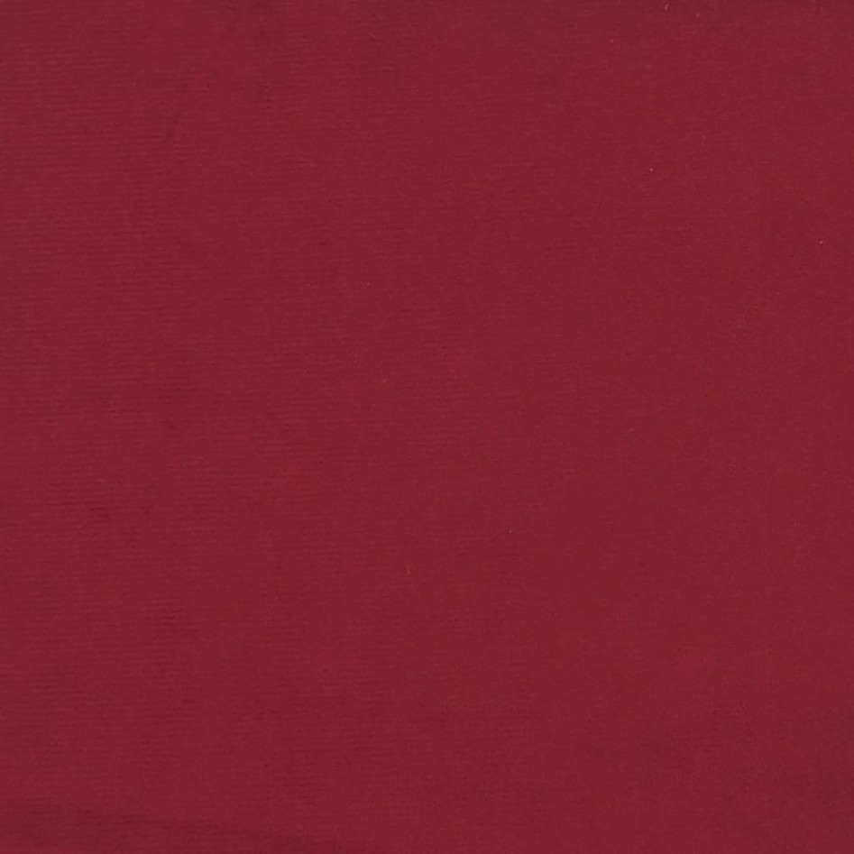 Sillón de relax con taburete terciopelo rojo