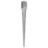Picas de tierra 12 uds acero galvanizado plateado 8x8x91