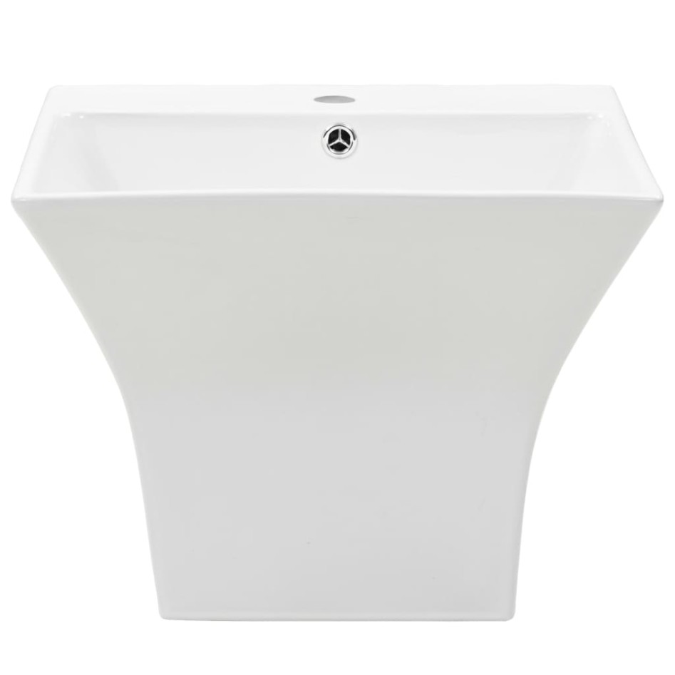 Lavabo de pared de cerámica blanco 500x450x410