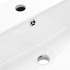 Lavabo de pared de cerámica blanco 500x450x410