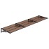 Marquesina de puerta policarbonato negro 358,5x90