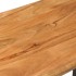 Banco con borde irregular madera maciza de acacia y acero