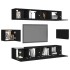 Set de muebles de salón TV 6 piezas madera ingeniería