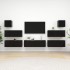 Set de muebles de salón TV 7 piezas madera ingeniería