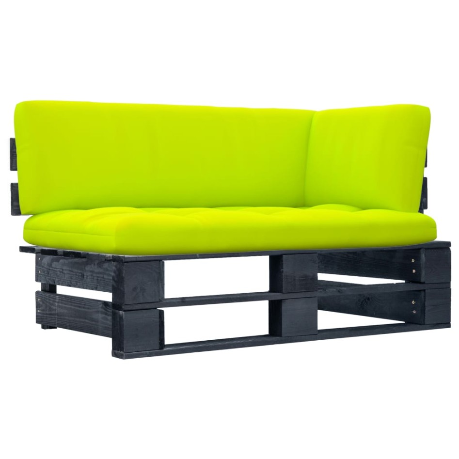 Sofá de jardín esquina de palets madera pino impregnada