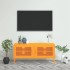 Mueble para TV de acero amarillo mostaza 105x35x50