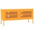 Mueble para TV de acero amarillo mostaza 105x35x50